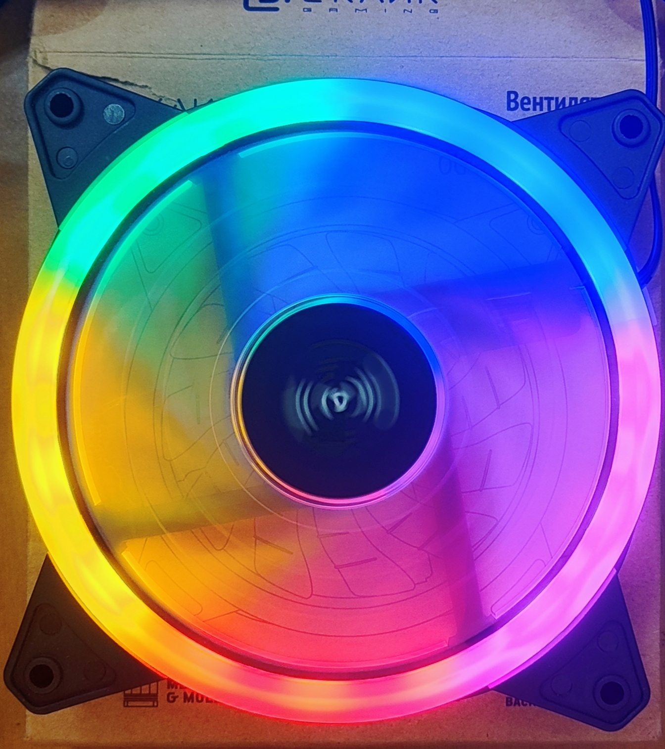 Вентилятор для корпуса Oklick OG-CF120RGB3-BK RGB 120 мм