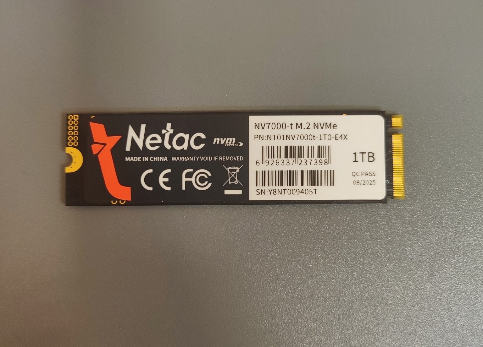 Накопитель SSD Netac NV7000 1TB M.2 NVMe PCI-E 4.0